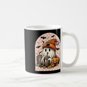 Mug Retro Halloween Cute Ghost Boire Citrouille de caf