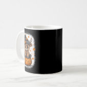 Mug Retro Halloween Vache Citrouille Automne Vache Tha (Devant gauche)
