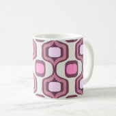 Mug Retro Hand Drawn Geometric Square Pattern Minimal  (Devant droit)