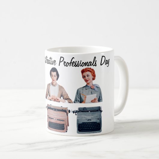 Mug Retro Happy Administrative Professionals Day  (Devant droit)