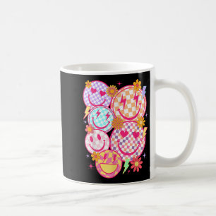 Mug Retro Happy Face À damiers Motif Smile Face Tren