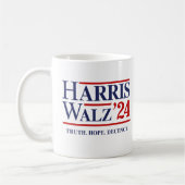 Mug Retro Harris Walz '24 - Vérité Espoir Décence (Gauche)