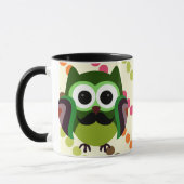 Mug Rétro hibou avec la moustache (Gauche)