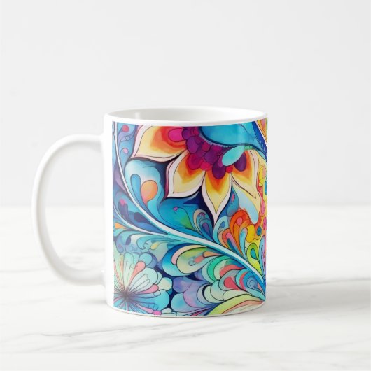 Mug Rétro Hippsychedelique 70s 60s Hip (Gauche)