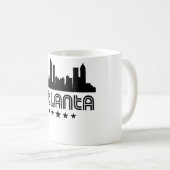 Mug Rétro horizon d'Atlanta (Devant droit)