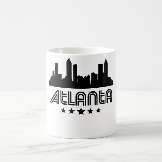 Mug Rétro horizon d'Atlanta (Centre)