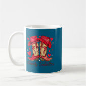 Mug Retro Howdy Valentine Cowboy Boots Western Valenti (Gauche)