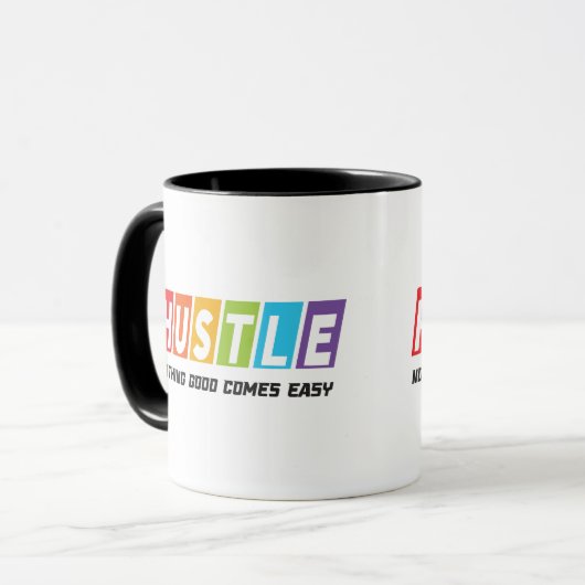 Mug Retro Hustle Nothing Good Comprend Facile (Devant gauche)