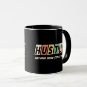 Mug Retro Hustle Nothing Good Comprend Facile (Devant droit)