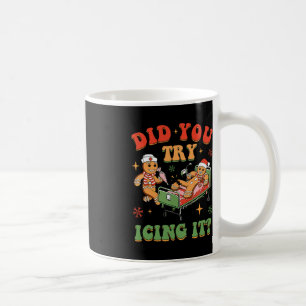 Mug Retro ICU Nurse Noël Gingerbread Avez-vous essayé