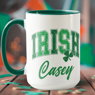 Mug Retro Irish Pride Monogram Saint Patrick's Day