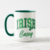 Mug Retro Irish Pride Monogram Saint Patrick's Day (Gauche)