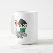 Mug Rétro Irlande Palestine Solidarité Première révolu (Devant gauche)