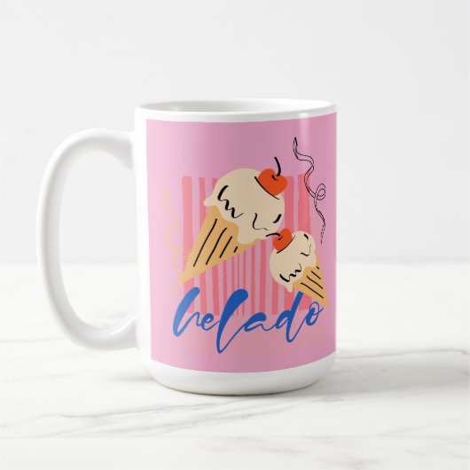 Mug Retro Italian Ice Cream Cones (Gauche)