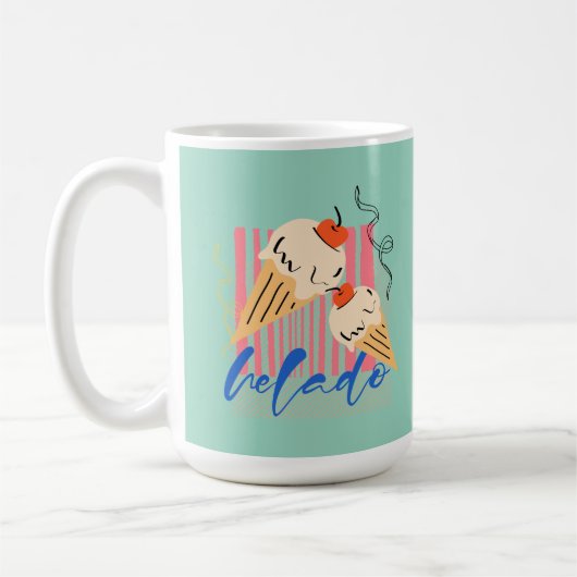 Mug Retro Italian Ice Cream Cones (Gauche)