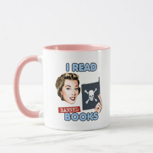 Mug Retro je lis des livres interdits