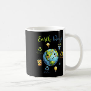 Mug Rétro Jour des terres Réduire Réutiliser Recycle