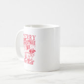 Mug Retro Joyeux Noël et Bonne Année (Devant gauche)
