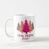 Mug Retro Joyeux Noël Personnalisé (Gauche)