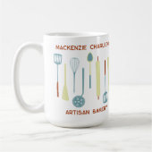 Mug Rétro Kitchen Boulangerie Café Traiteur (Gauche)