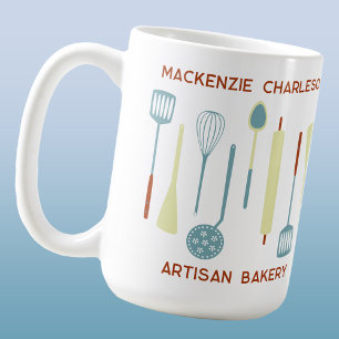 Mug Rétro Kitchen Boulangerie Café Traiteur