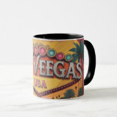 Mug Retro Las Vegas Lights (Devant droit)