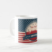 Mug Retro Las Vegas Skyline (Devant gauche)