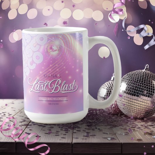 Mug Retro Last Blast Disco Enterrement de vie de jeune