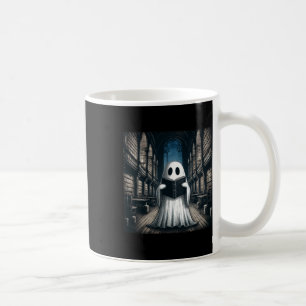Mug Retro Lecture Ghost Library Halloween Librairie Bo