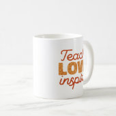 Mug Retro Leopard Apprendre Amour Inspirer Art (Devant droit)