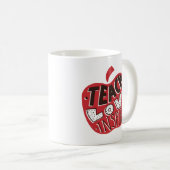 Mug Retro Leopard Apprendre Amour Inspirer Art (Devant droit)
