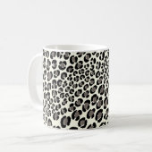 Mug Rétro Leopard/DIY couleur d'arrière - plan de (Devant gauche)
