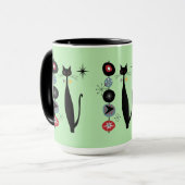 Mug Retro l'ère atomique milieu du siècle moderne Cool (Devant gauche)