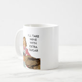 Mug Retro les années 50 Housewoman & Husband Ajouter V (Devant gauche)