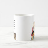 Mug Retro les années 50 Housewoman & Husband Ajouter V (Centre)