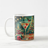 Mug Retro les années 50 Merry Bright Christmas Cocktai (Gauche)