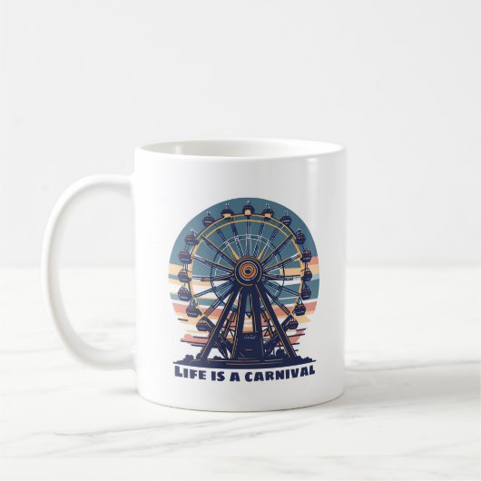 Mug Retro Life est un carnaval (Gauche)