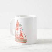 Mug Retro Llama Alpaca Caractère animal de Noël (Devant gauche)