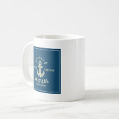 Mug Rétro logo nautique (Devant gauche)