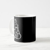 Mug Retro Love White Boxer Gants Cadeaux Boxer Cadeau (Devant gauche)
