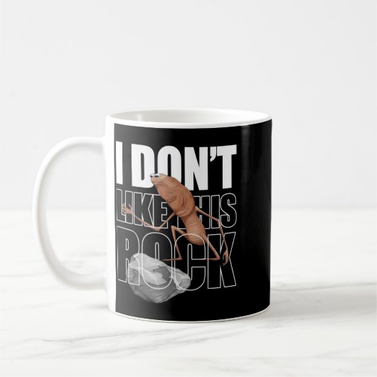 Mug Retro Marcus The Worm I Don't Like This Rock  (Gauche)