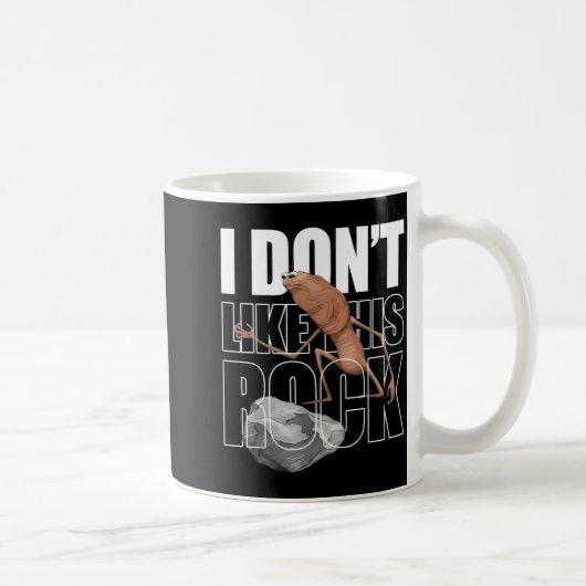 Mug Retro Marcus The Worm I Don't Like This Rock  (Droite)