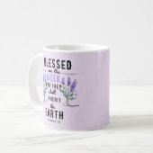 Mug Retro Matthieu 5:5 Verset biblique (Devant gauche)