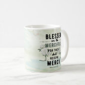 Mug Rétro Matthieu 5:7 Verset biblique (Devant droit)