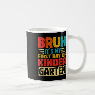 Mug Rétro mec c'est mon premier jour de maternelle ret