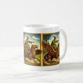 Mug Retro Medieval Snail Rider Fantasy Tee Postcard (Devant droit)