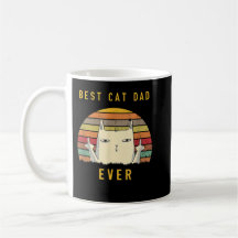 Retro Meilleur Chat Papa Jamais Amoureux des chats