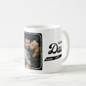 Mug Retro Meilleur papa jamais photo (Devant droit)