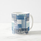 Mug Retro Memphis Doodle Motif transparent (Devant droit)