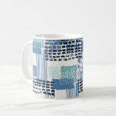 Mug Retro Memphis Doodle Motif transparent (Devant gauche)